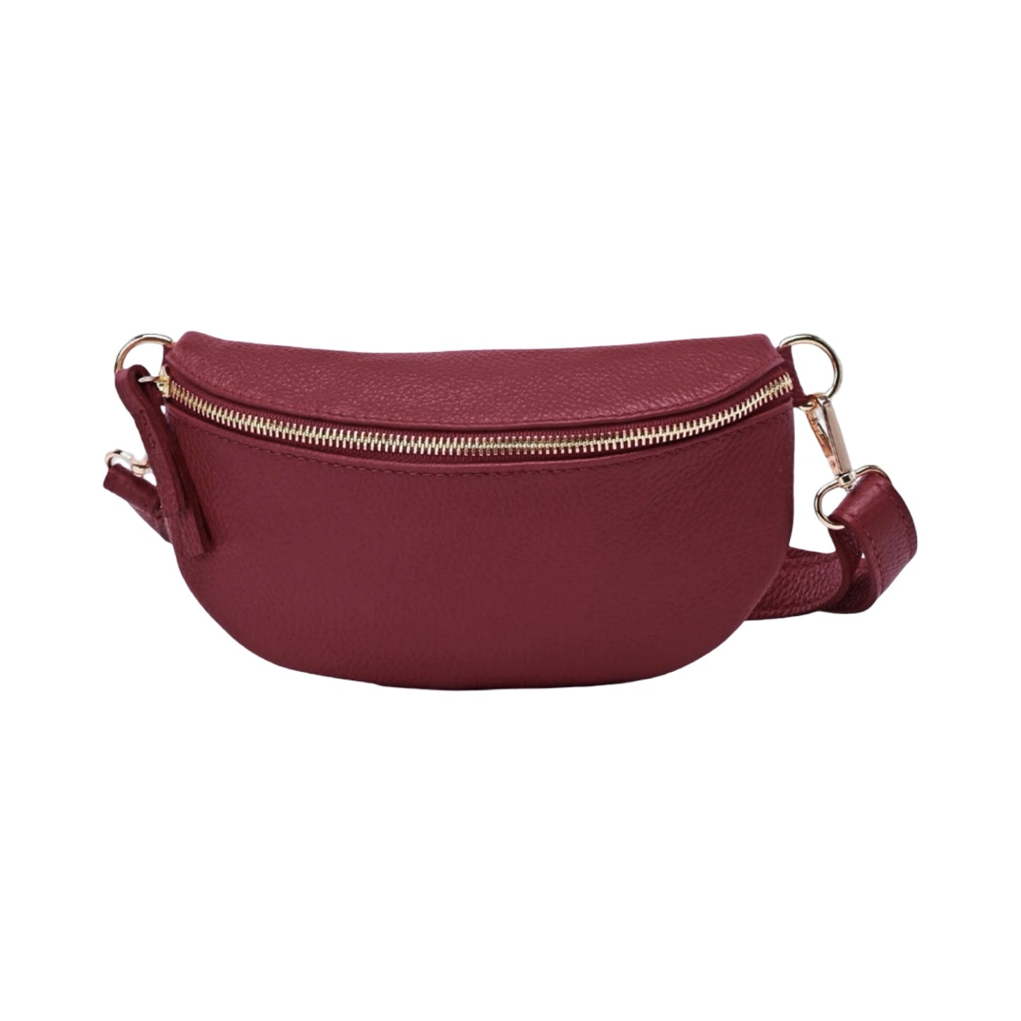 Sac Banane en Cuir Grainé 22cm