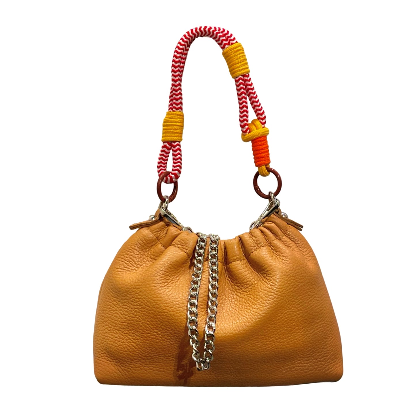Sac cuir grainé cordon Plissa S