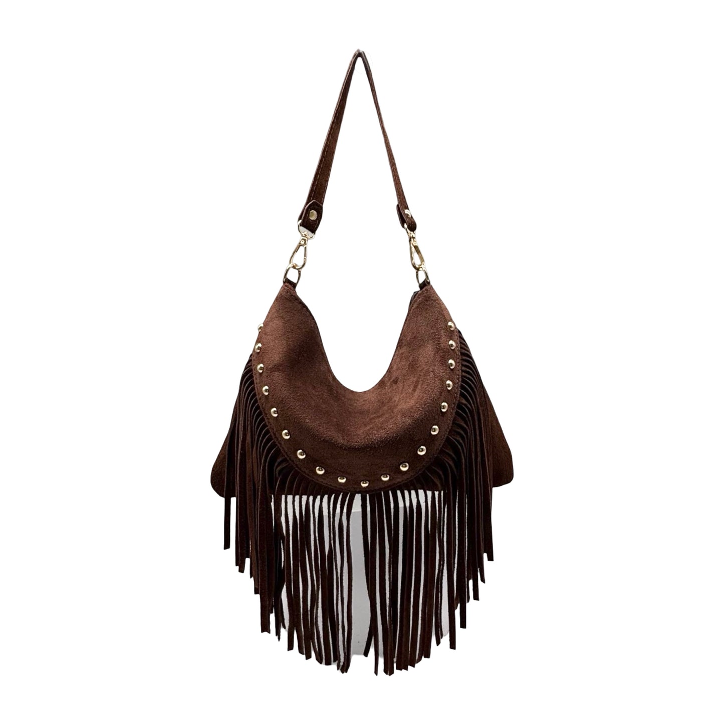 Sac bandoulière cuir suède réal