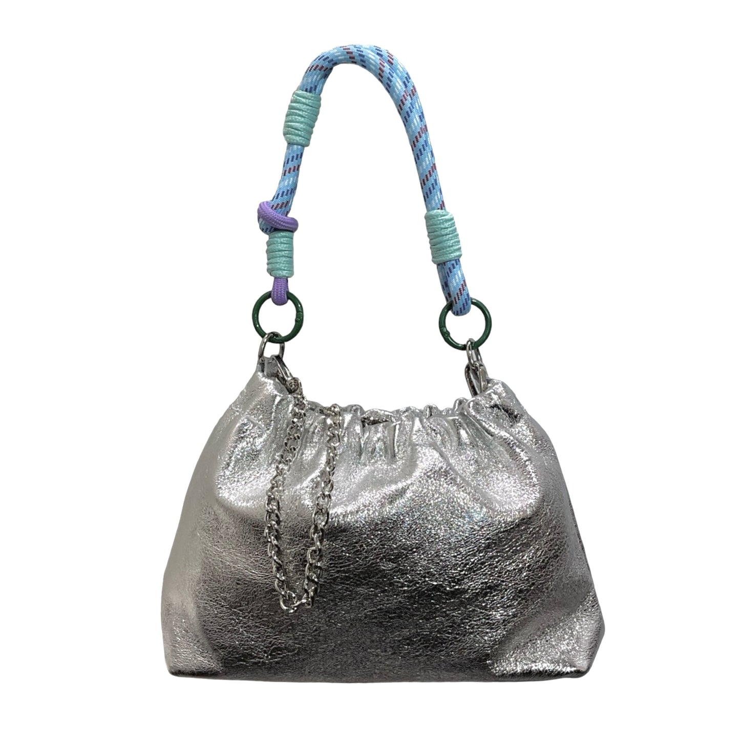 Sac cuir irisé Plissa