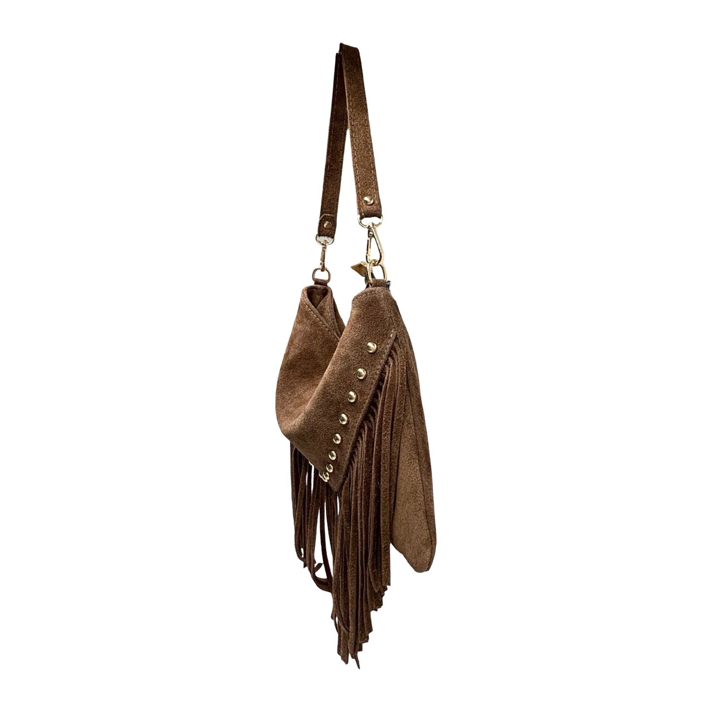 Sac bandoulière cuir suède réal