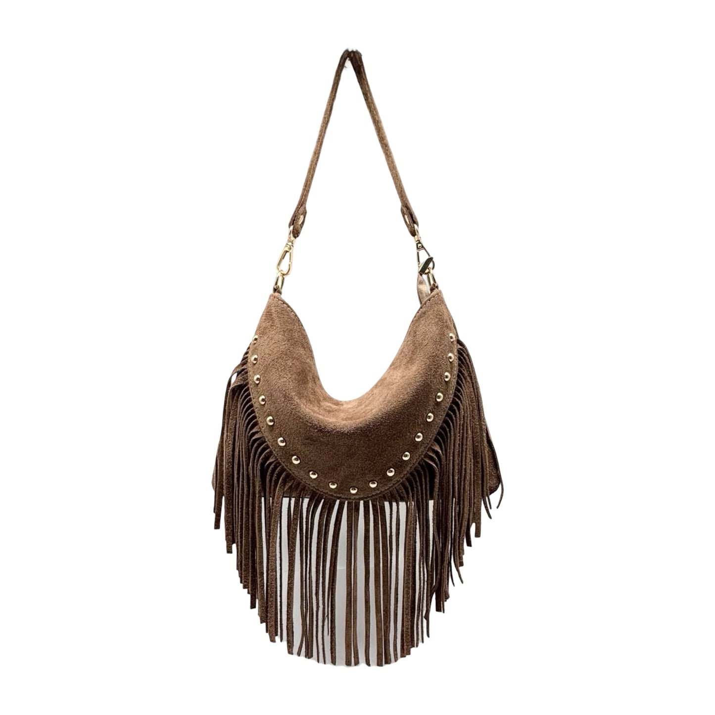 Sac bandoulière cuir suède réal