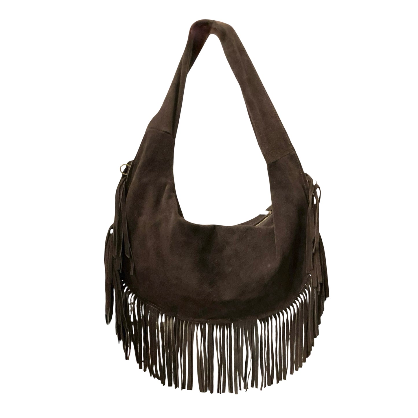 SAC EPAULE CUIR SUEDE ROCK L