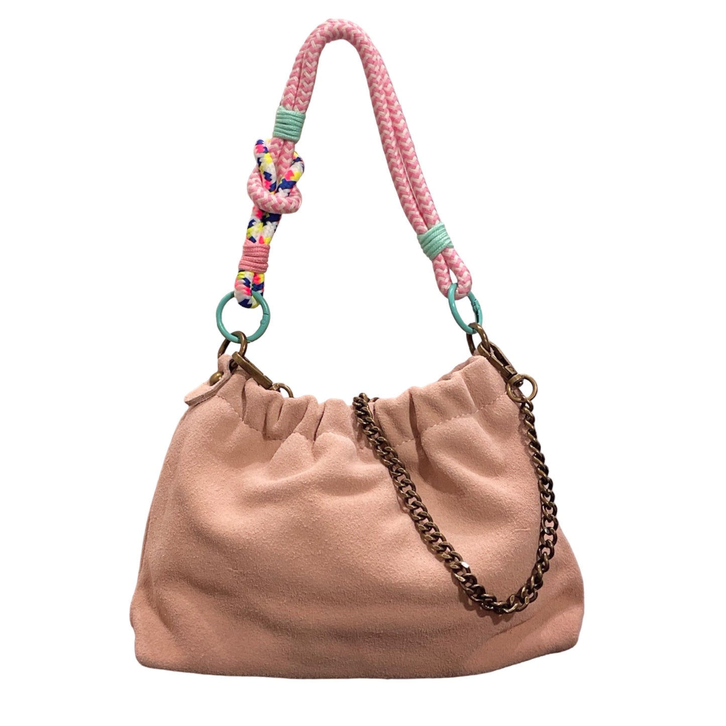 Sac cuir suéde cordon Plissa S