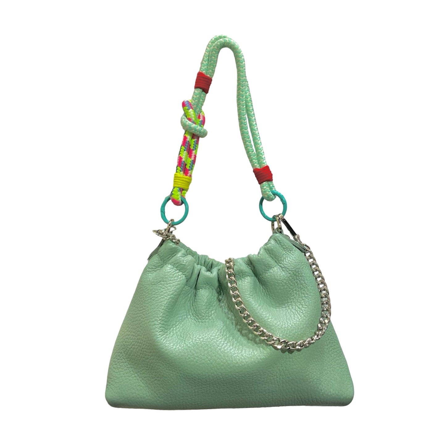 Sac cuir grainé cordon Plissa S