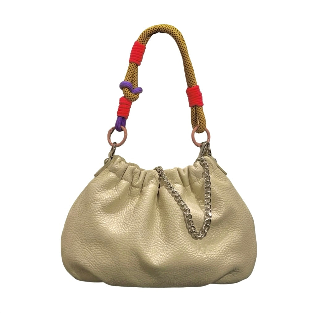 Sac cuir grainé cordon Plissa S