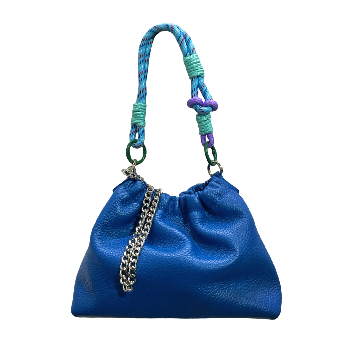 Sac cuir grainé cordon Plissa S