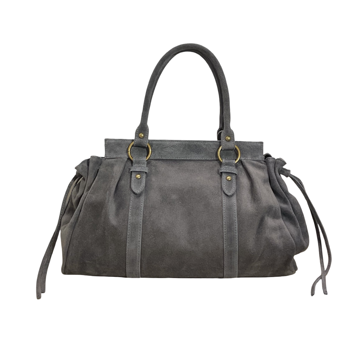SAC A MAIN CUIR SUEDE GILIA 16 POUCES