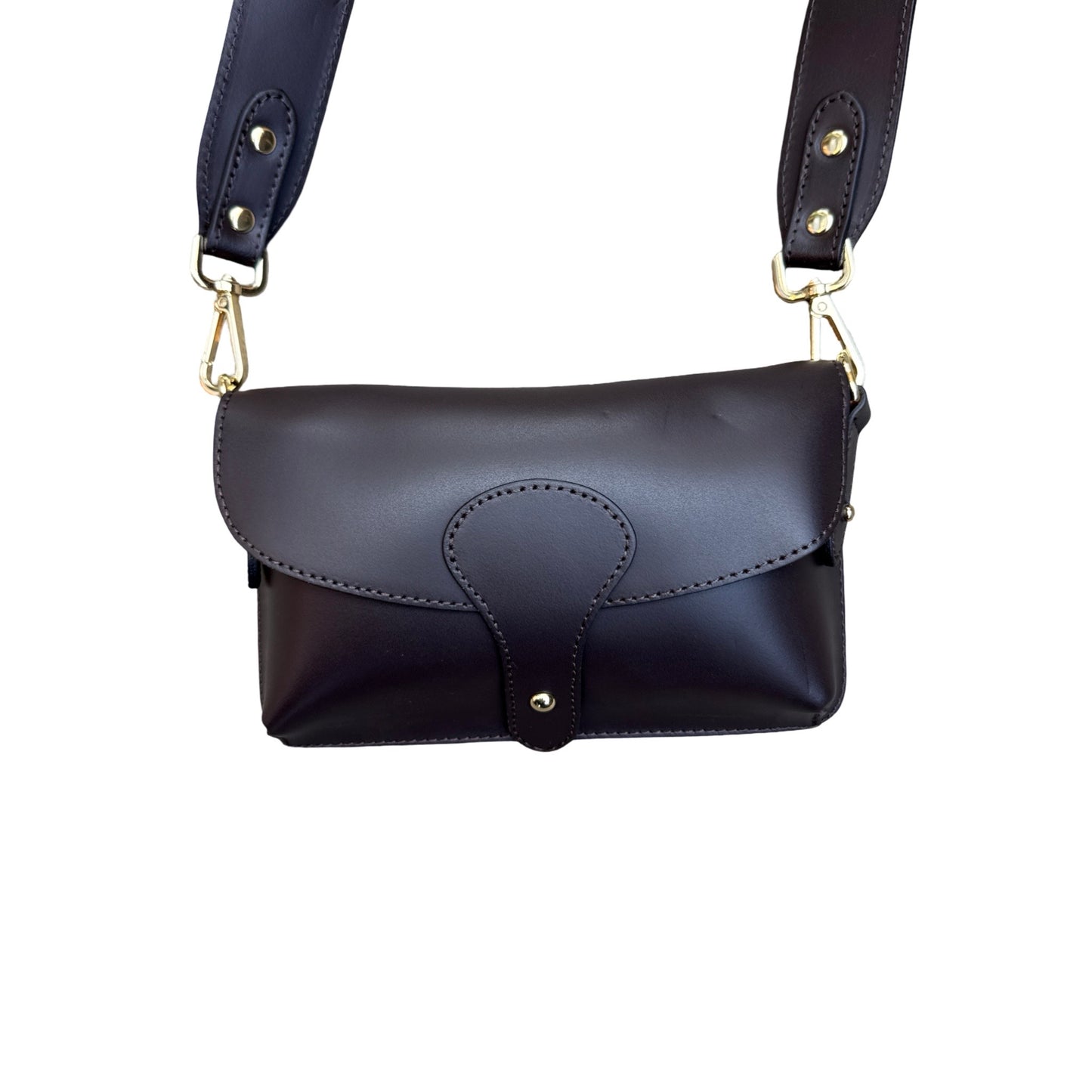 SAC BANDOULIERE CUIR LISSE LOU