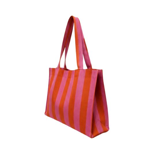 Sac cabas tricot rayures