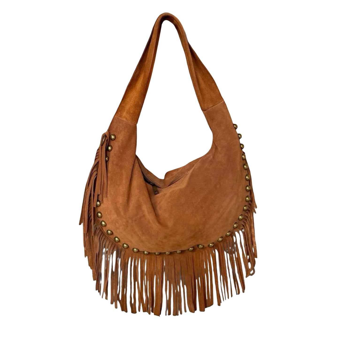 SAC EPAULE CUIR SUEDE ROCK L