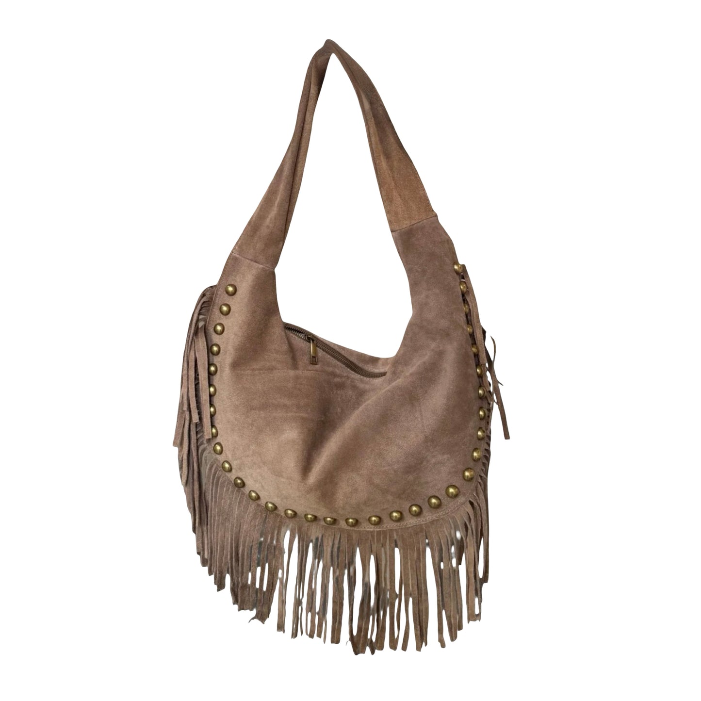 SAC EPAULE CUIR SUEDE ROCK L