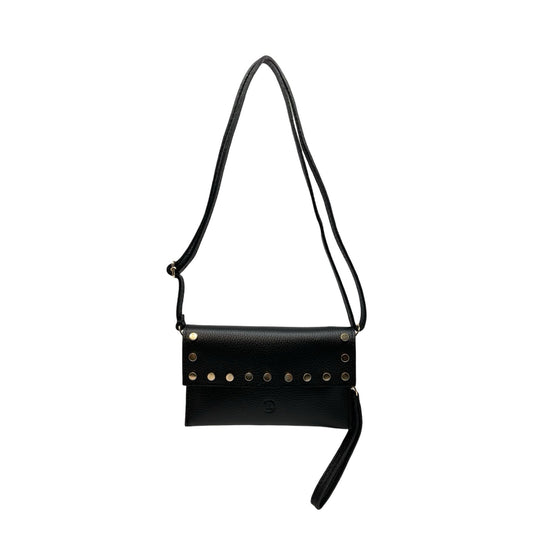 POCHETTE CLOUTE CUIR GRAINE
