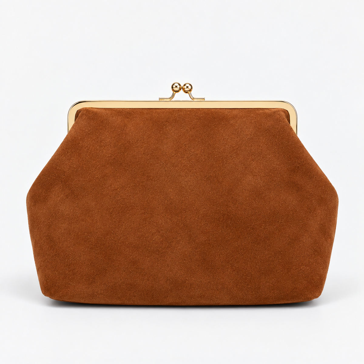 Sac Tissus Suède big Fermoir