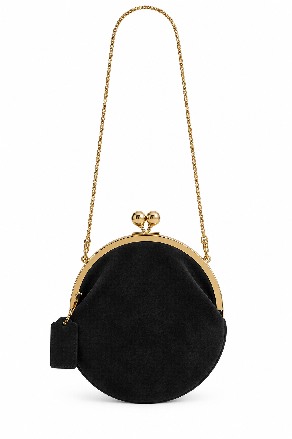 Sac Tissus Suède Fermoir