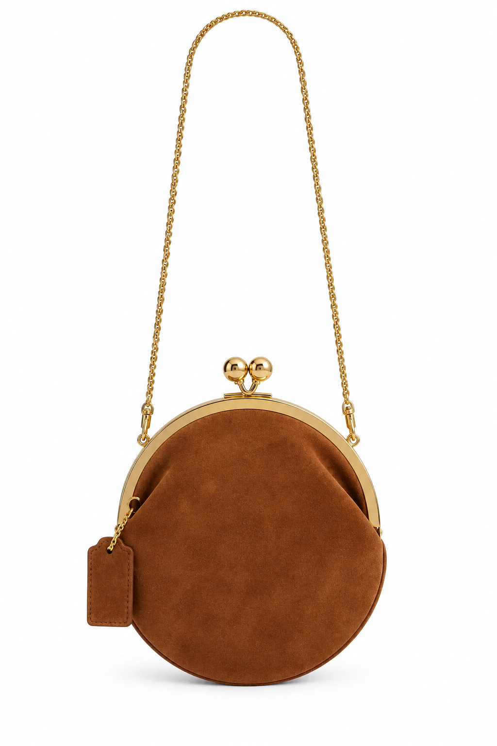 Sac Tissus Suède Fermoir
