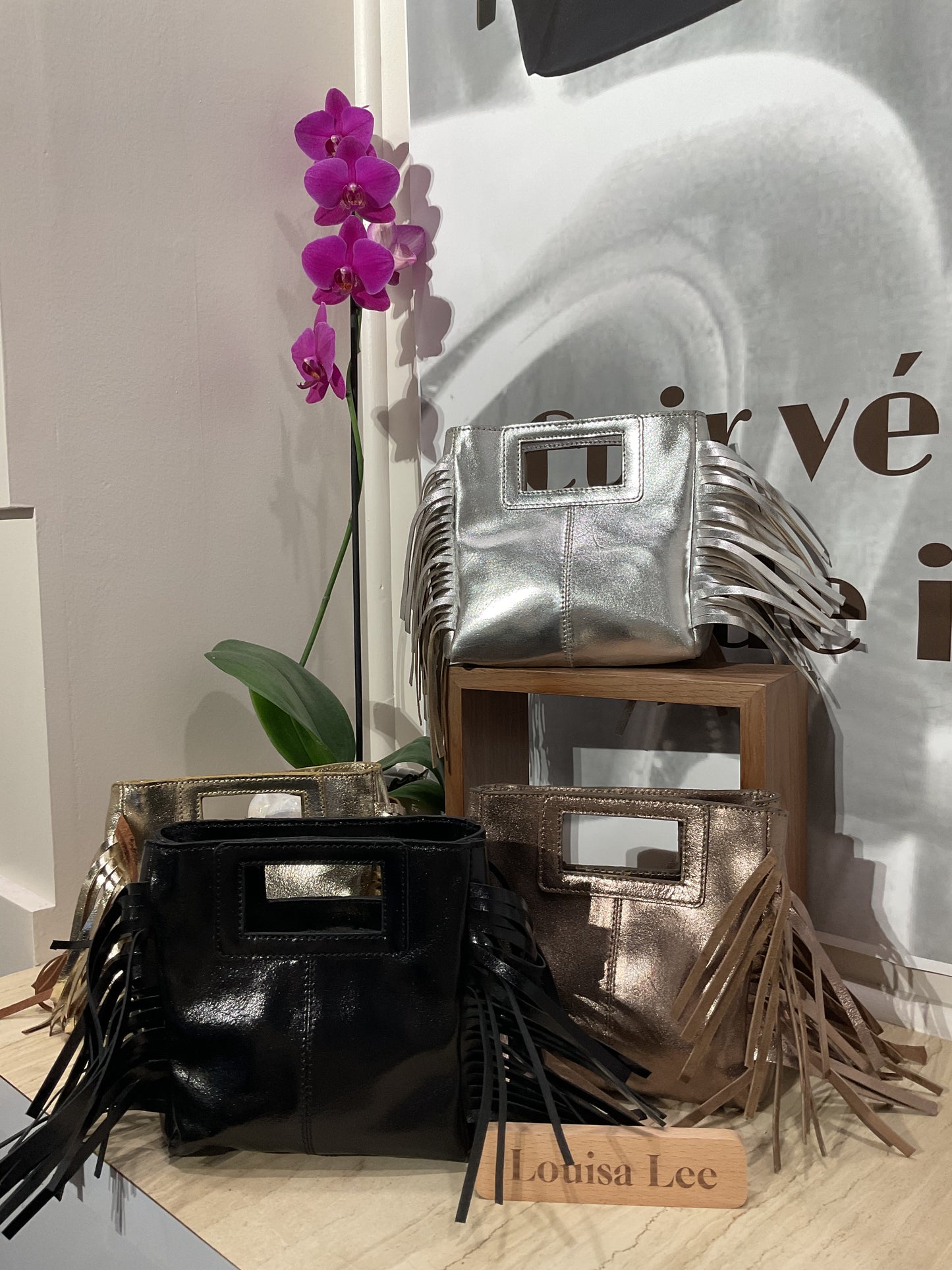 Sac Cuir Métallique Marion Small