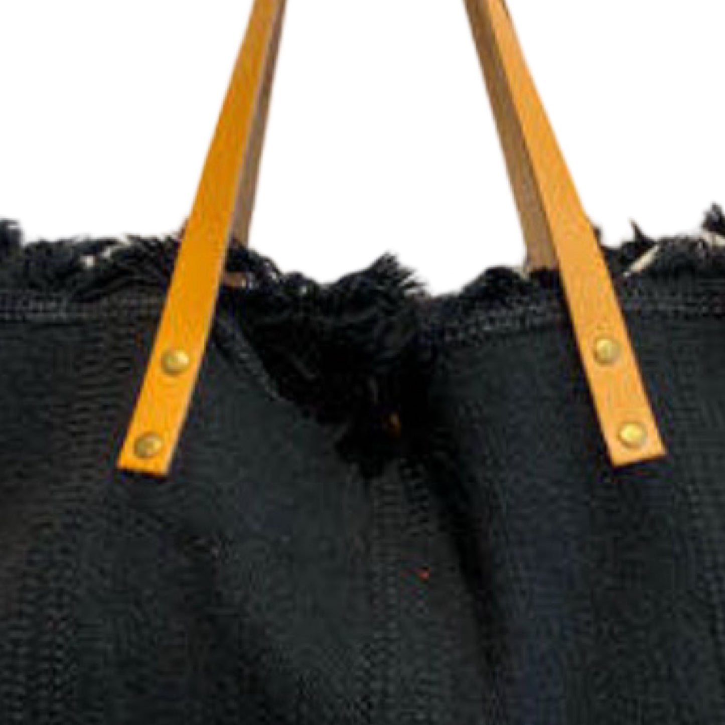 SAC COTTON GARNI CUIR BOHEME
