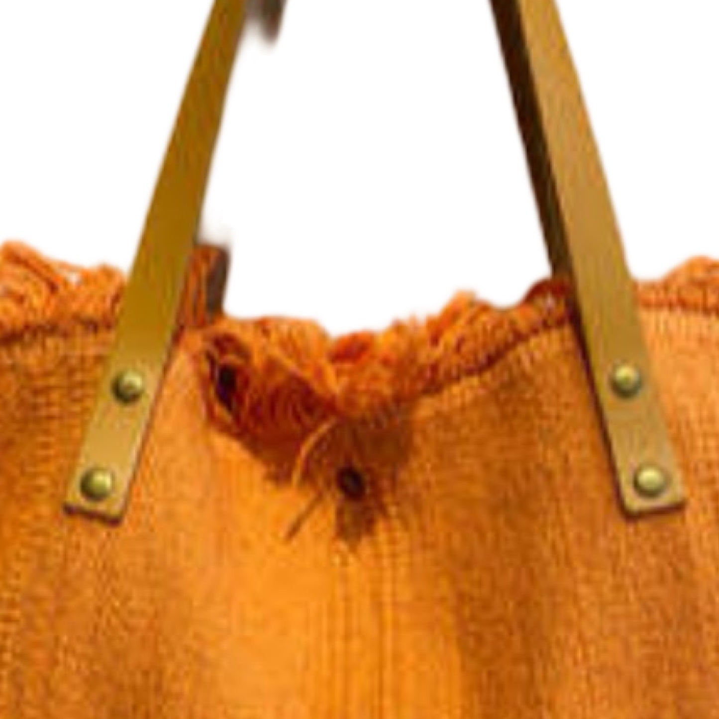 SAC COTTON GARNI CUIR BOHEME
