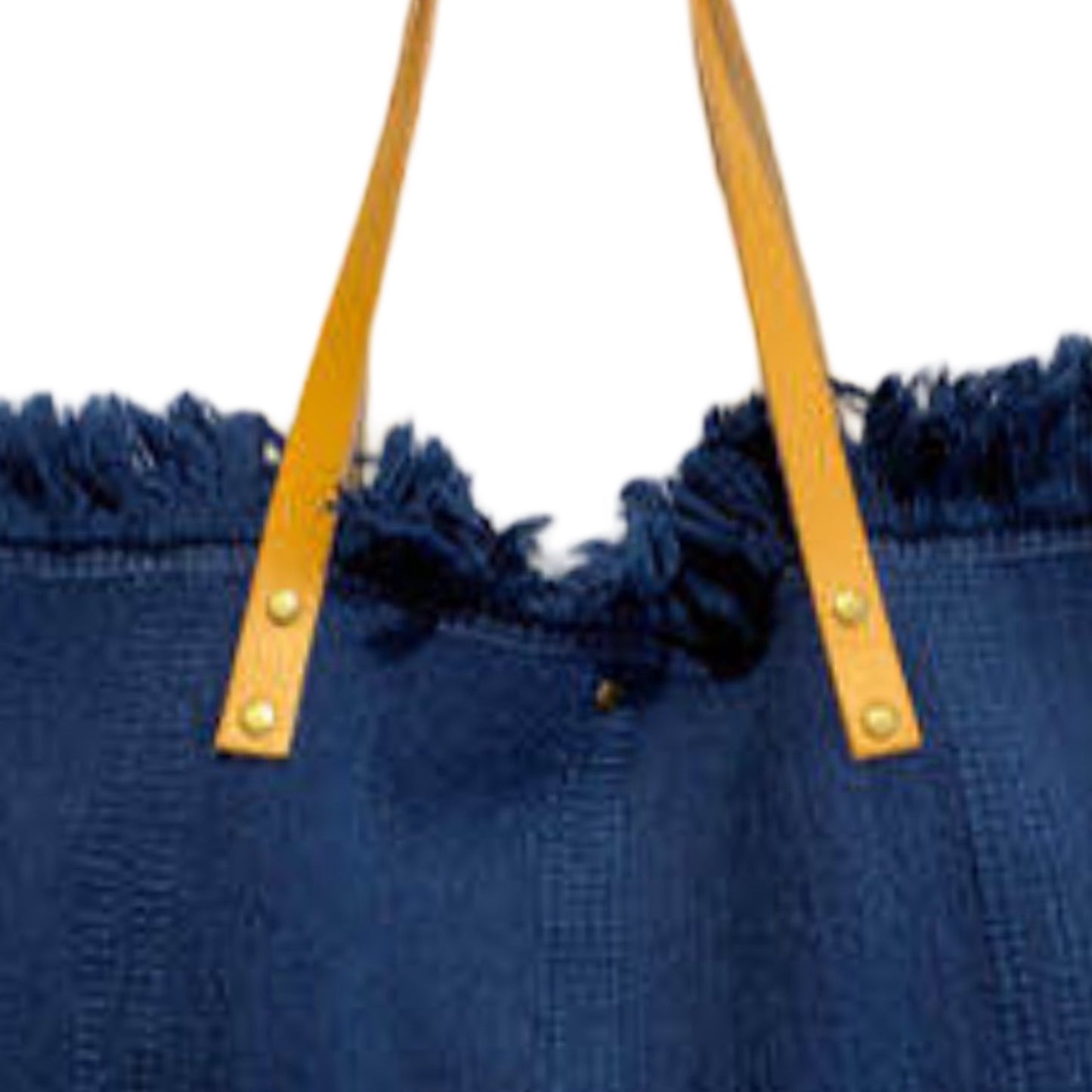 SAC COTTON GARNI CUIR BOHEME