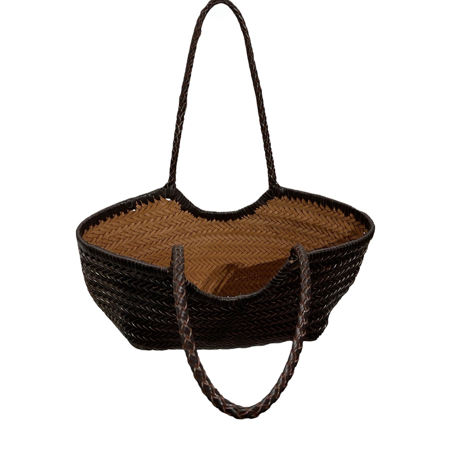 Sac Shopping Cuir Tresse Horizon