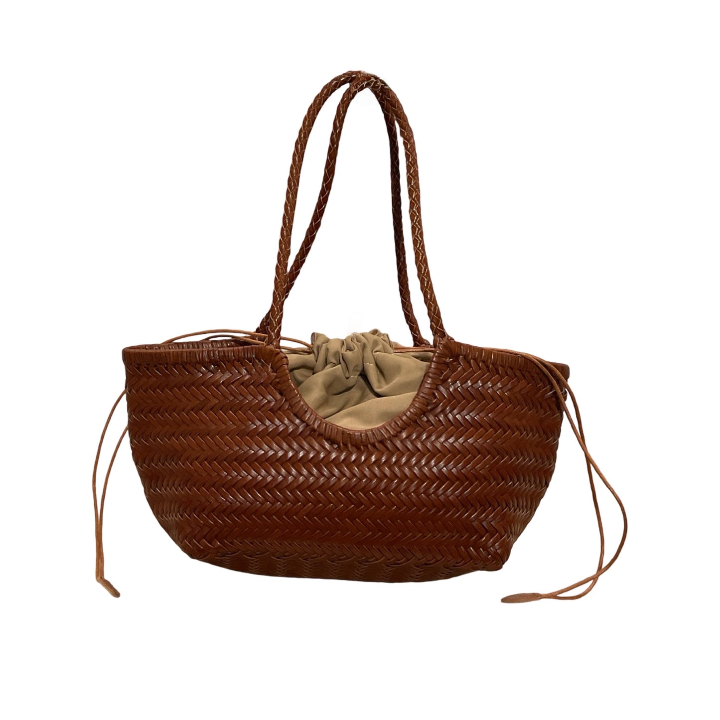 Sac Shopping Cuir Tresse Horizon