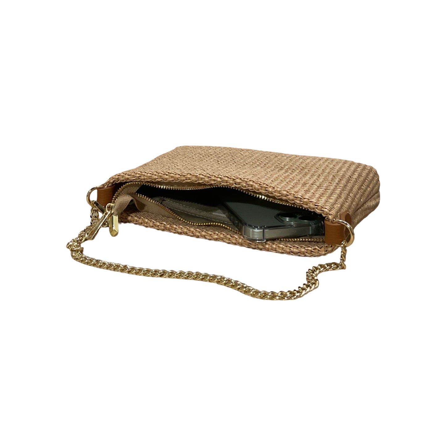 POCHETTE CHAINE RAPHIA