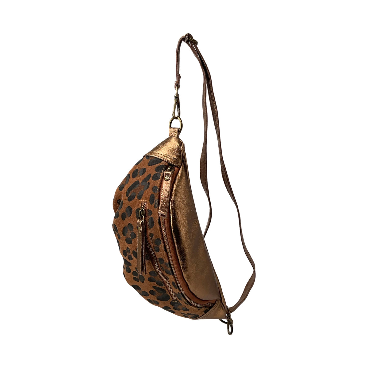 Sac Banane en Cuir Léopard 2 Fermetures