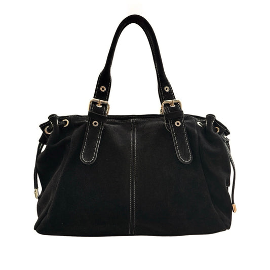 SAC CUIR SUEDE "LACET" LARGE