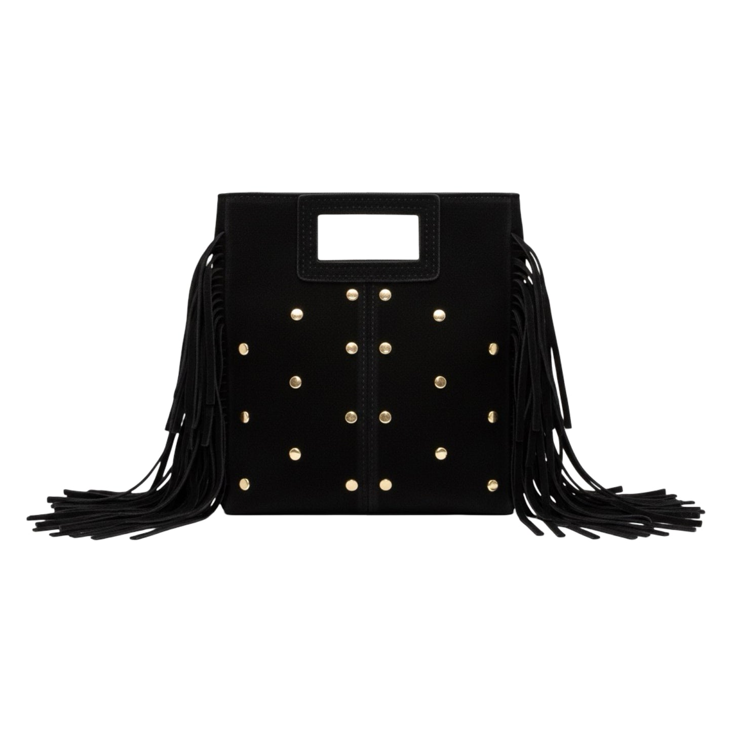 SAC MARION SUEDE CLOUTE OR