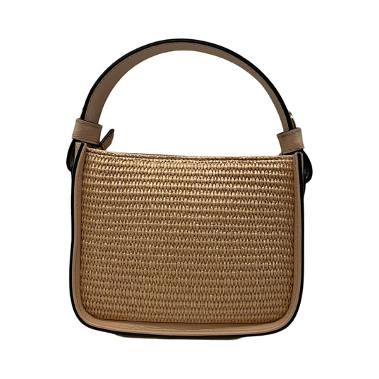 SAC A MAIN CUIR EDGE RAPHIA