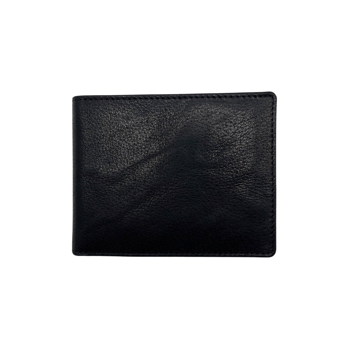 PORTE FEUILLE CUIR SAUVAGE SIMON NOIR