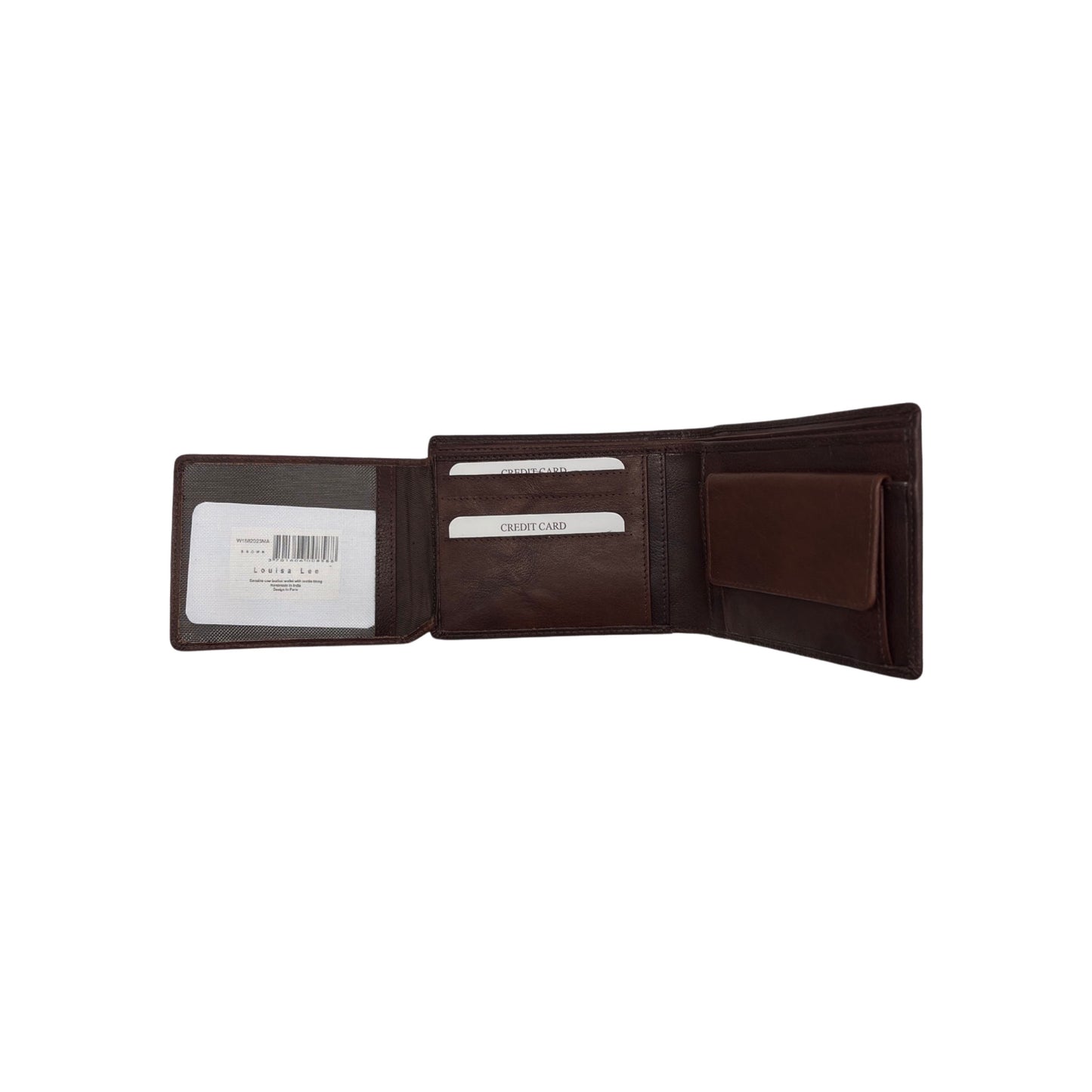 PORTE FEUILLE CUIR SAUVAGE JULES MARRON