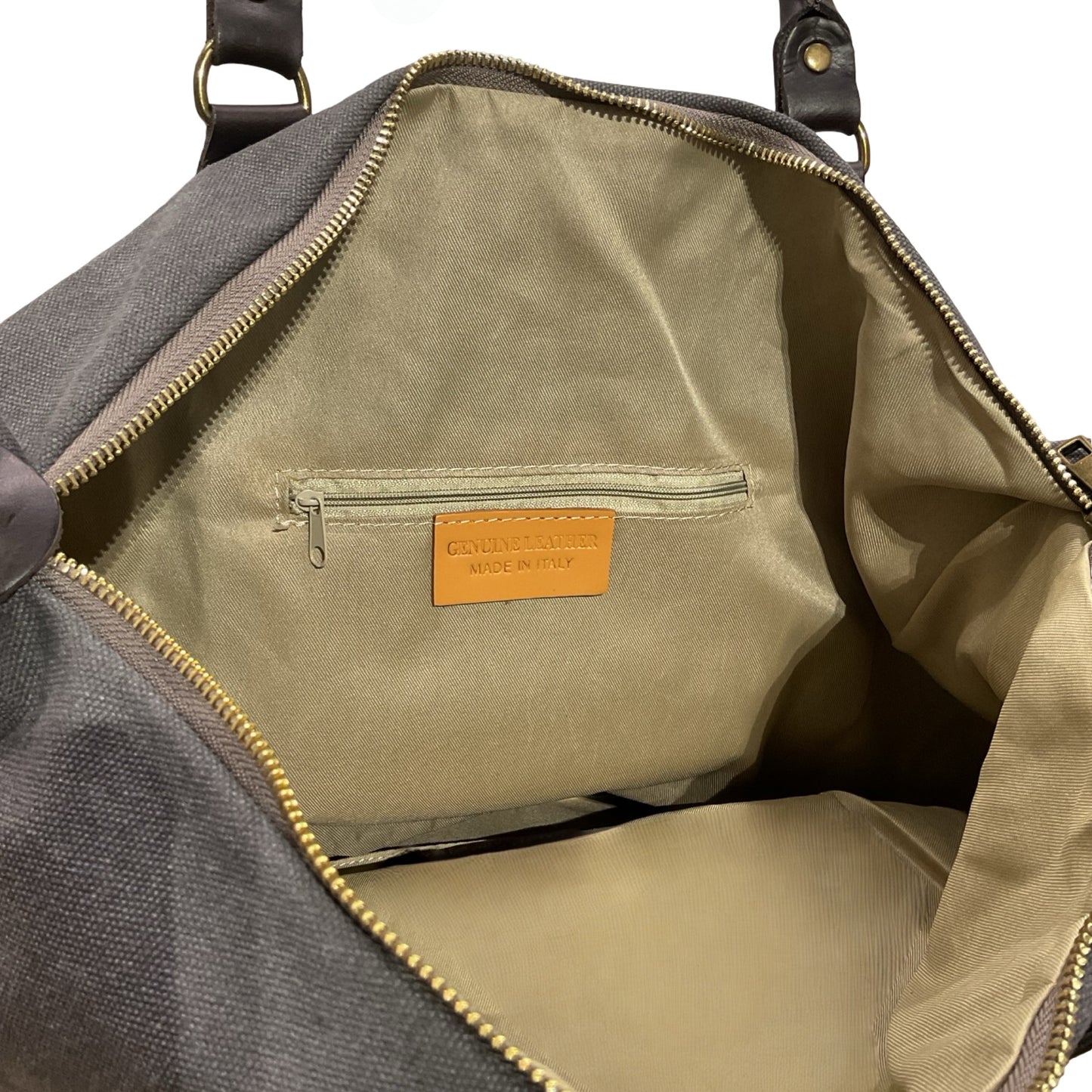 SAC CANVAS GARNI CUIR