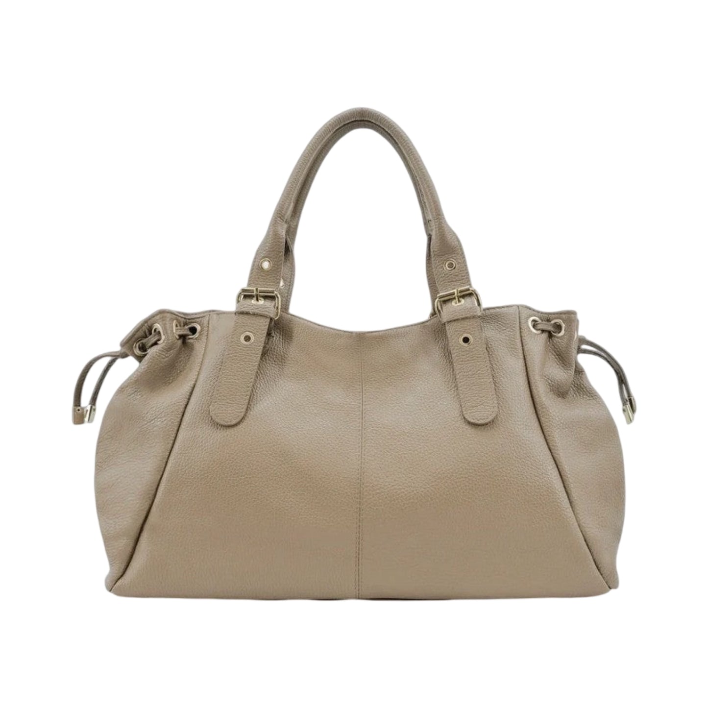 SAC CUIR GRAINE "LACET" LARGE
