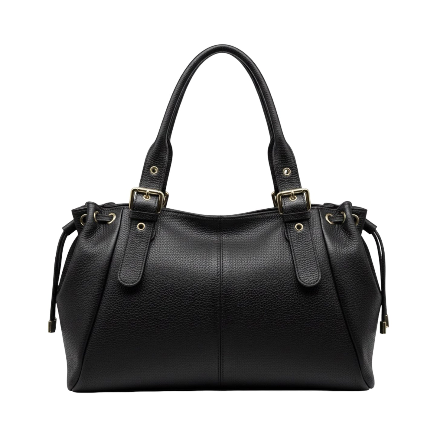 SAC CUIR GRAINE "LACET" LARGE