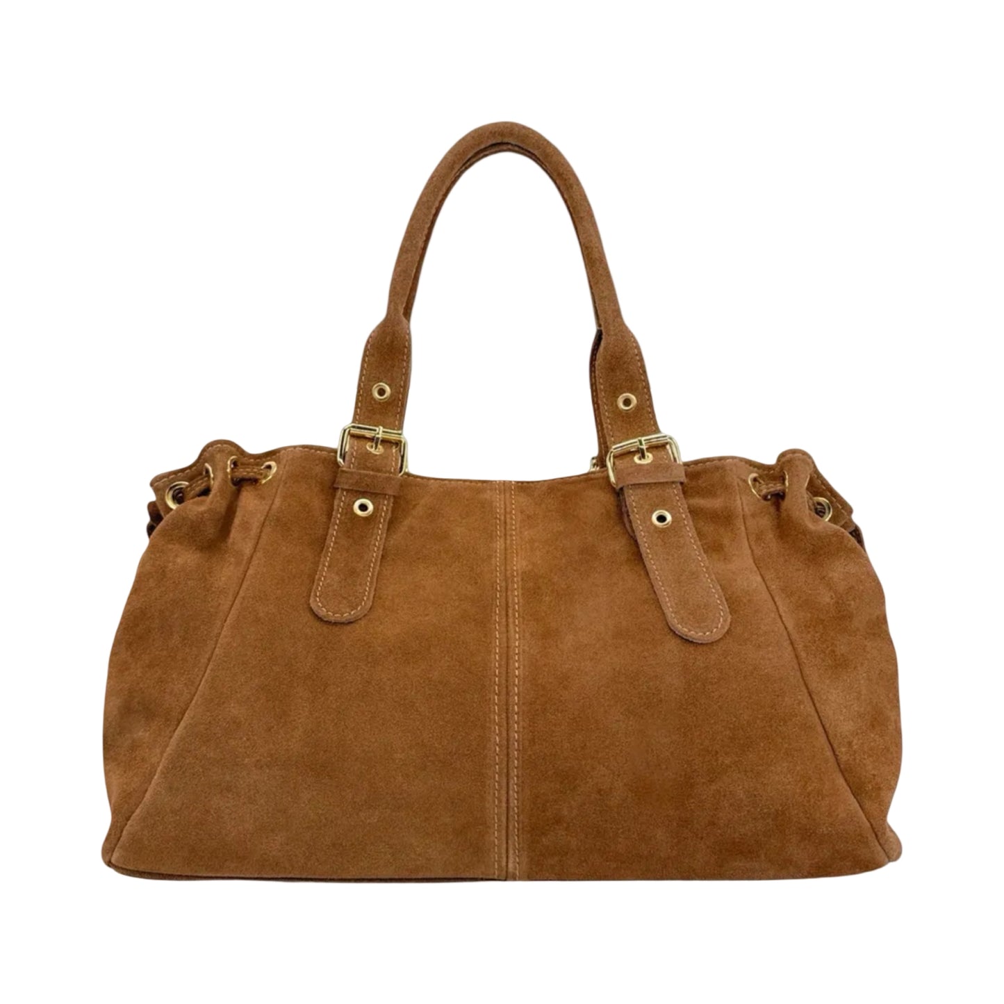 SAC CUIR SUEDE "LACET" LARGE
