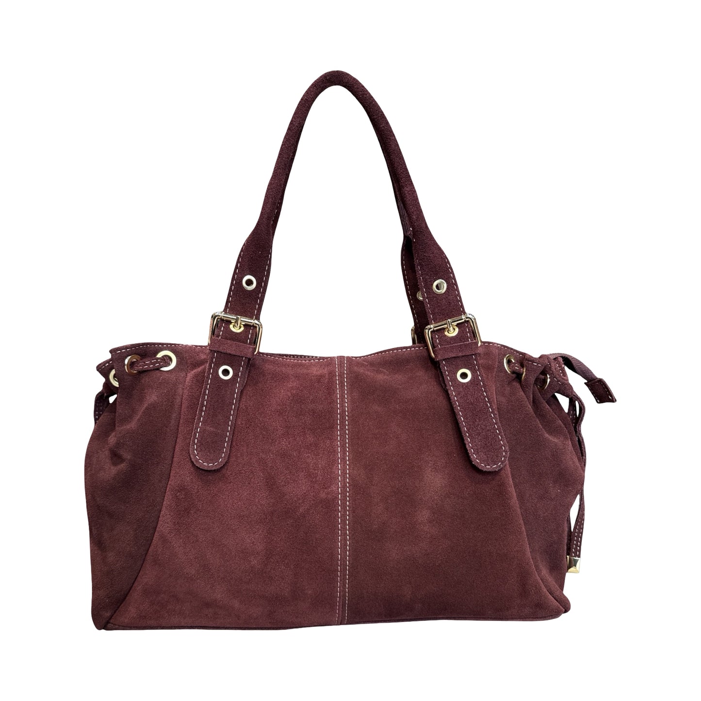 SAC CUIR SUEDE "LACET" LARGE