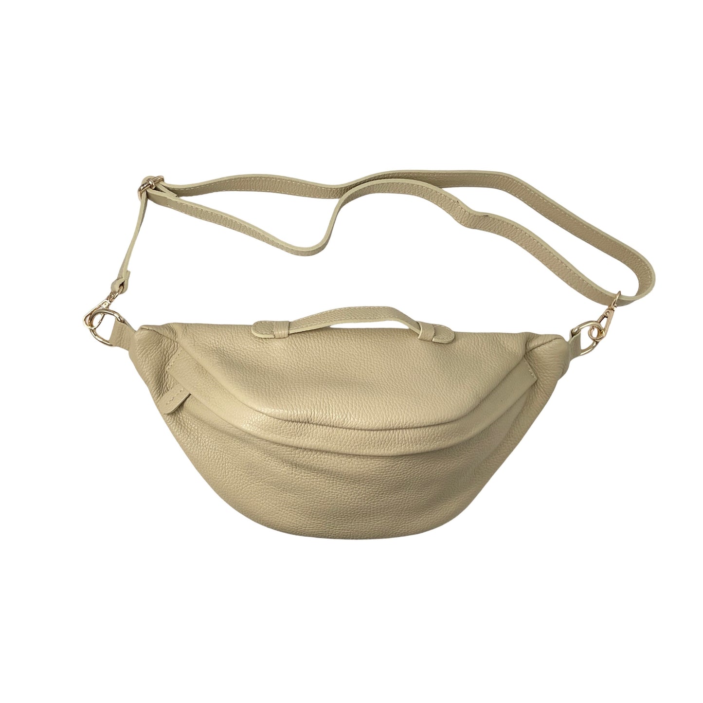 SAC BANANE CUIR GRAINE 39CM LOUNA