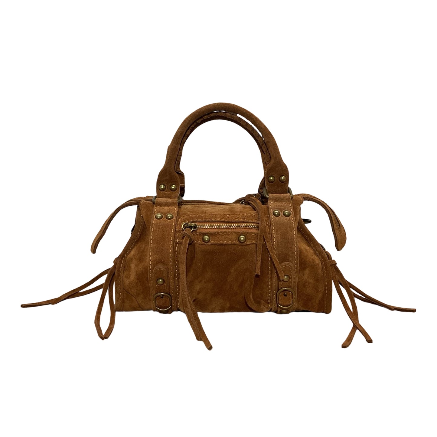 SAC CUIR SUEDE CAPUCINE S
