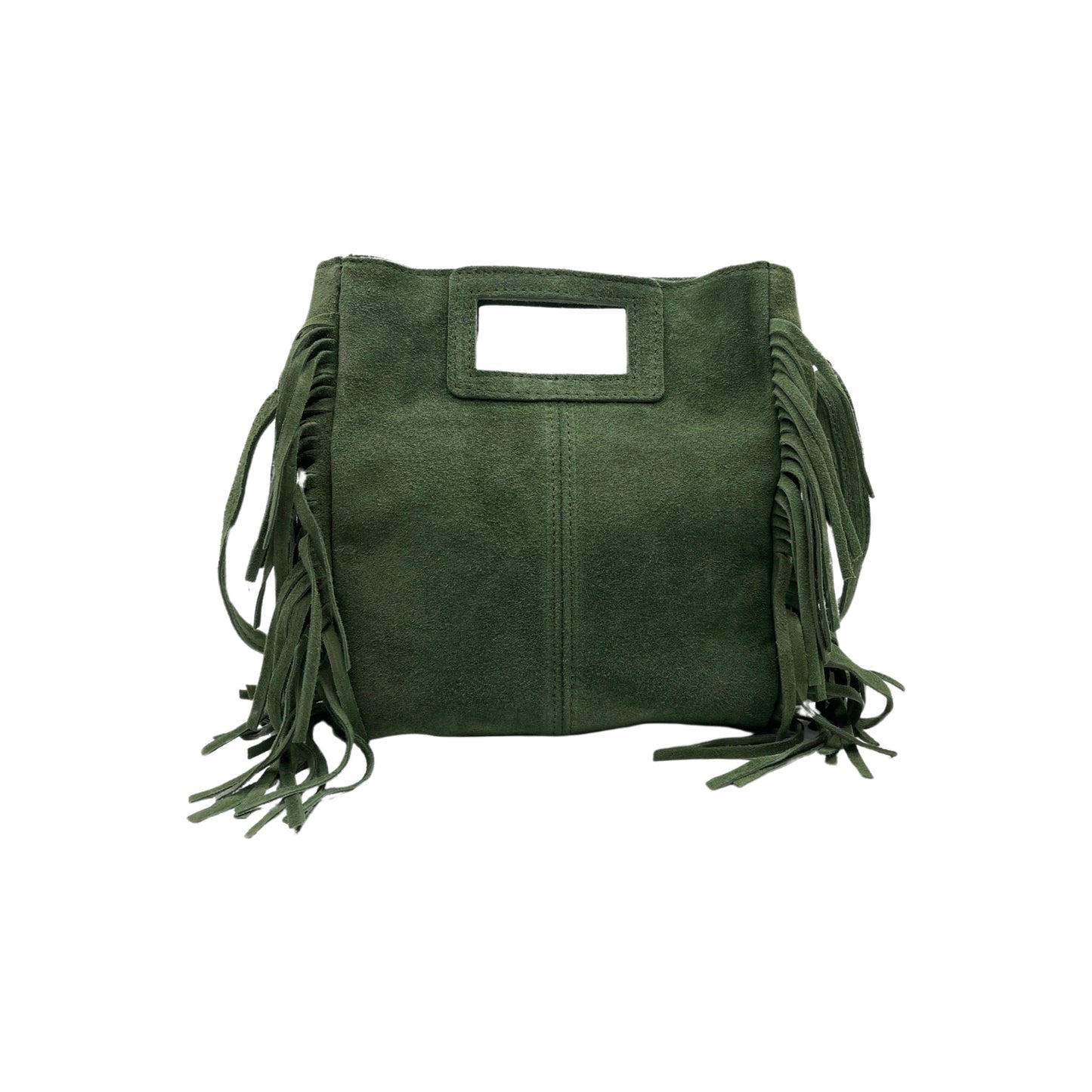 GRÜNE HANDTASCHE MARION AUS WILDLEDER