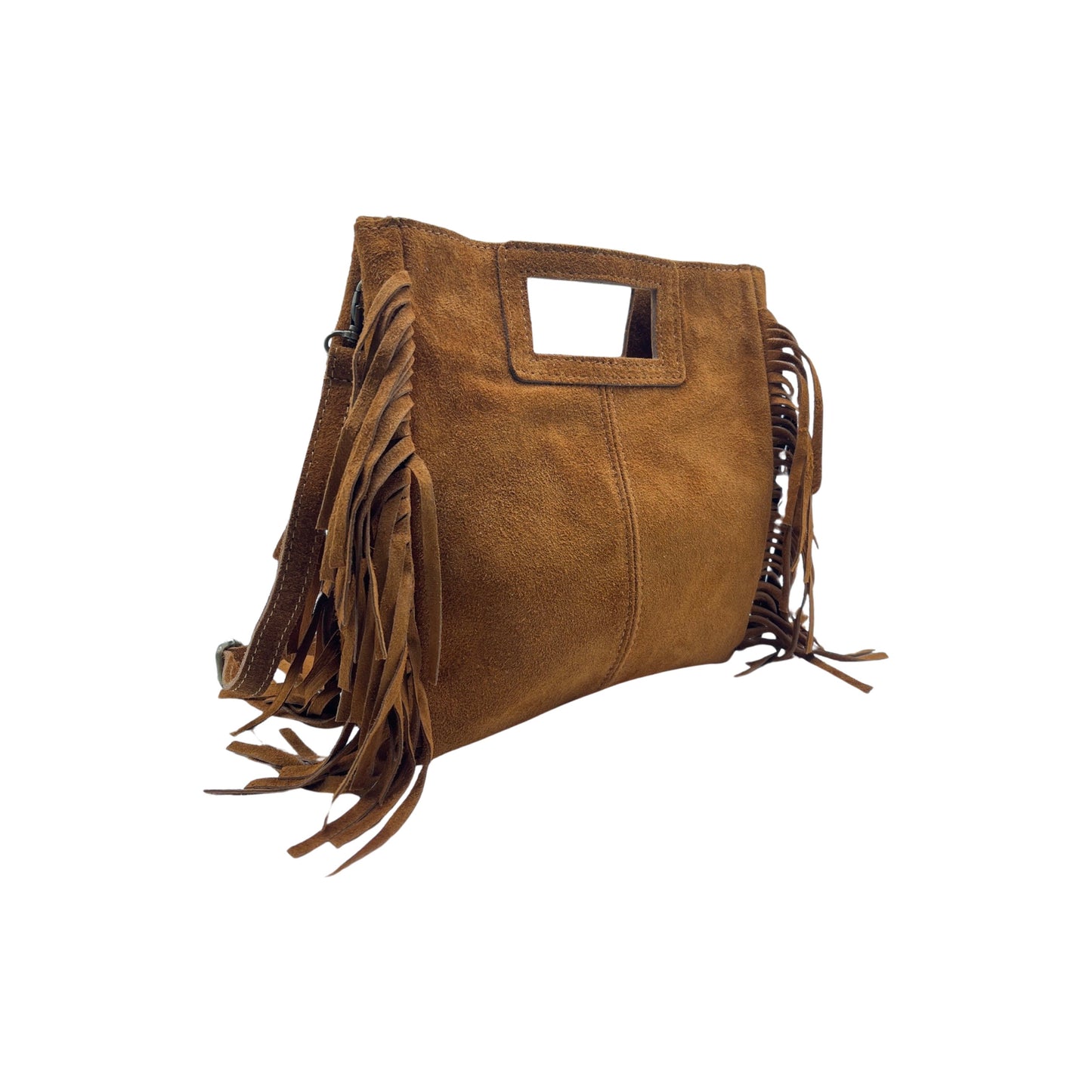 SAC A MAIN CUIR DAIM MARION CAMEL