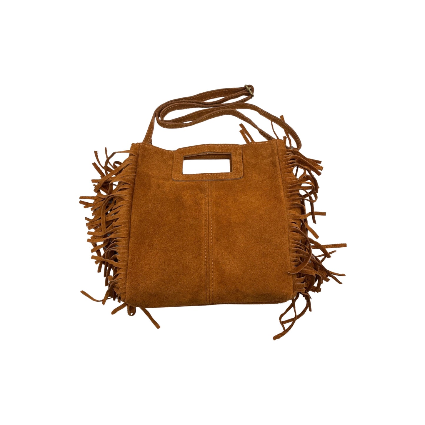 SAC A MAIN CUIR DAIM MARION CAMEL