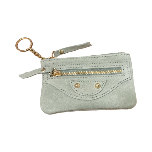 PORTE CLE MONNAIE CUIR  CLOUTE