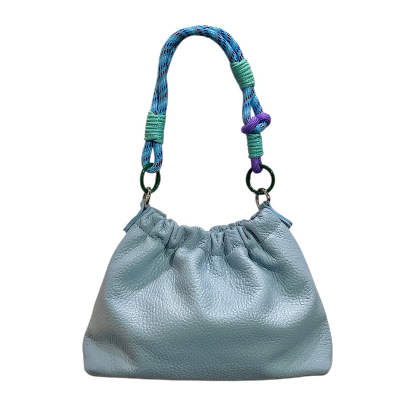 Sac cuir grainé cordon Plissa S