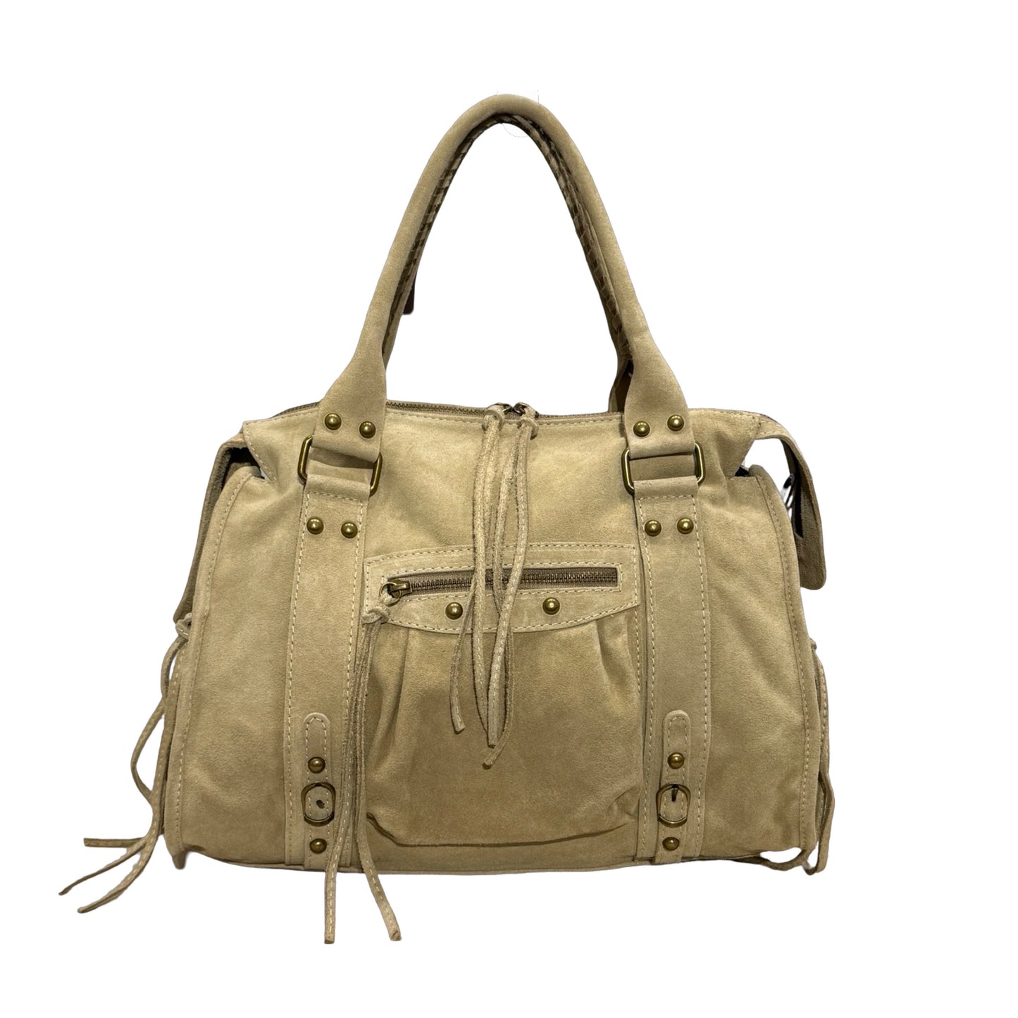 SAC CUIR SUÈDE CAPUCINE L