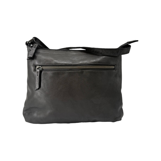 SAC BANDOULIER CUIR WASHED LINOLA