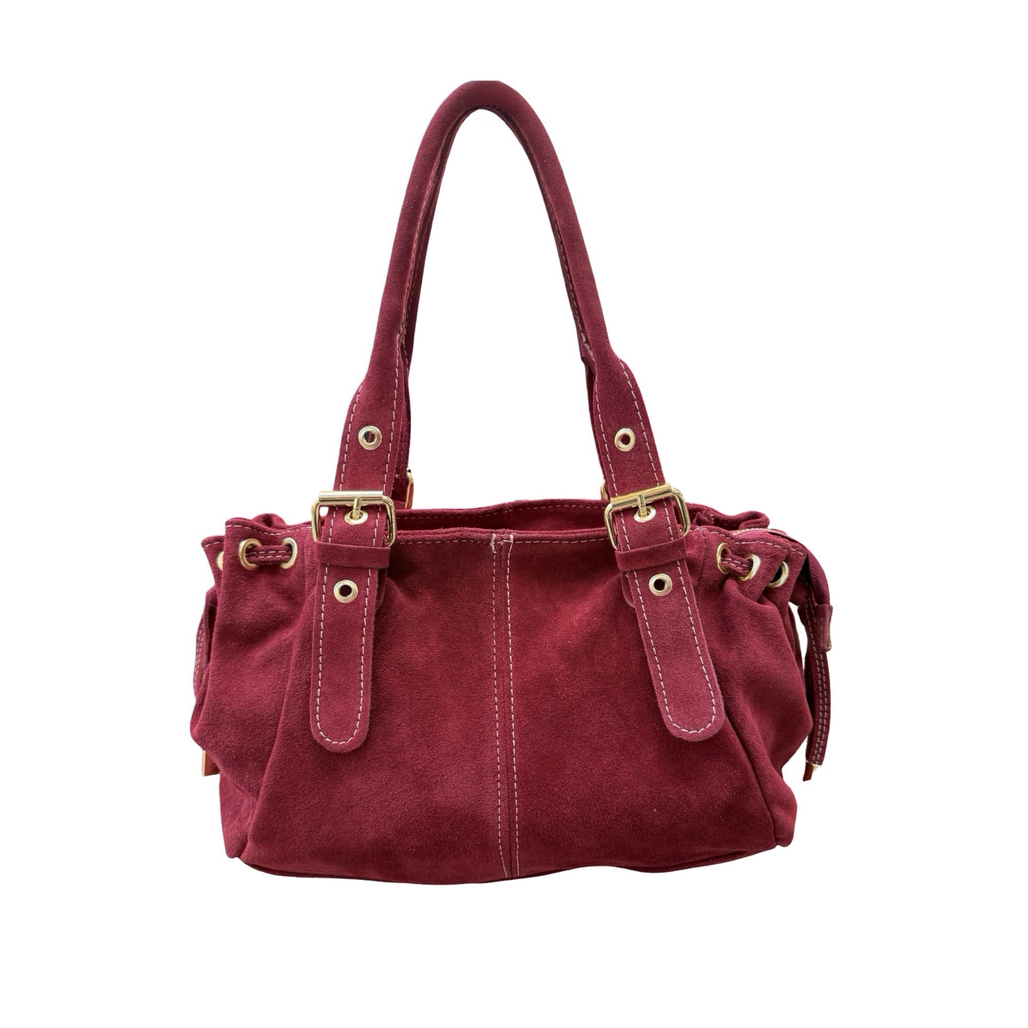 SAC CUIR SUEDE "LACET" SMALL
