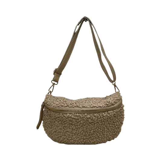 SAC BANANE TEDDY GARNI CUIR