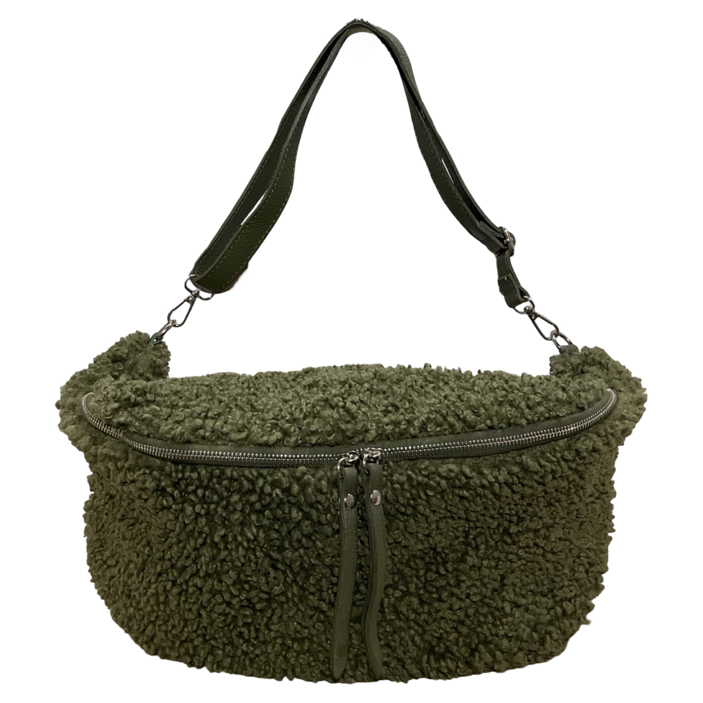 GRAND SAC BANANE XL TEDDY GARNI CUIR